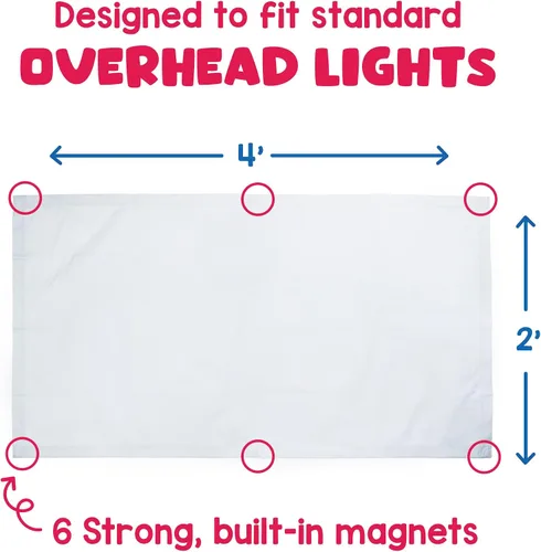 Miniatura 3 de Educational Insights. Filtros para luz fluorescentes (blanco), paquete de 4