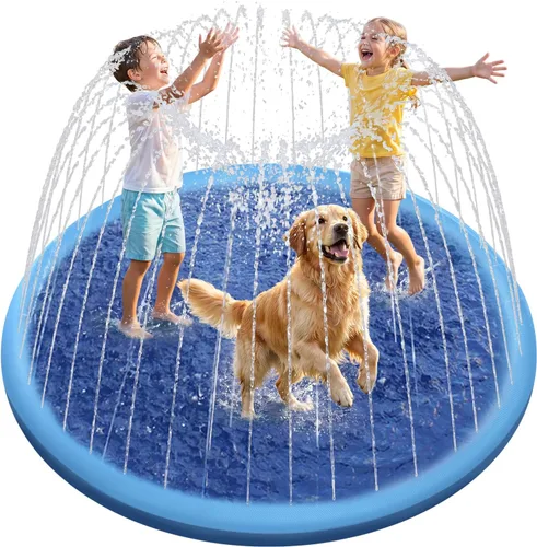 Miniatura 8 de Raxurt Alfombrilla antideslizante de 75 pulgadas para niños y perros, gruesa y duradera, para el baño, la piscina, el verano, al aire libre, Azul