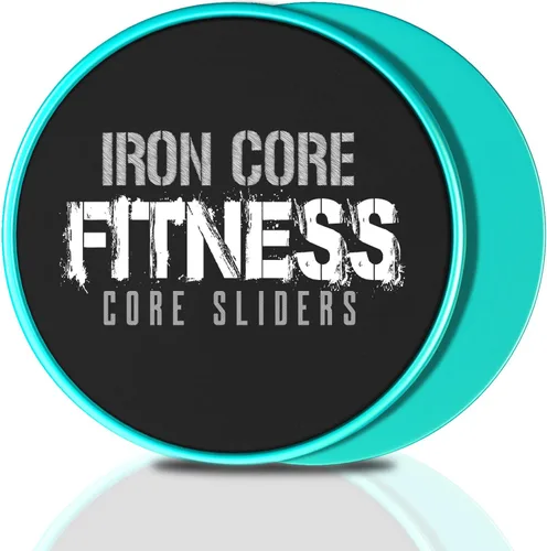 Iron Core Fitness 2 discos deslizantes de doble cara, deslizadores de núcleo Ultimate Core Ab Fitness Trainer. Equipo de entrenamiento abdominal y