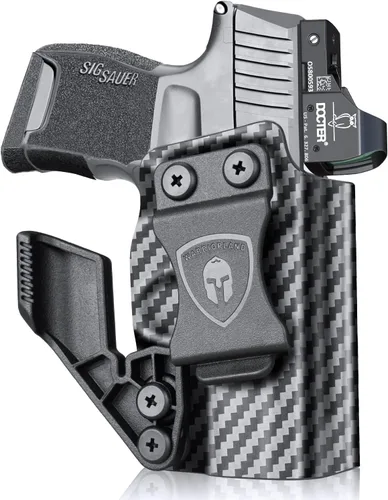 Miniatura 19 de Funda WARRIOLAND IWB de Kydex con corte óptico y garra, ajuste selecto para Glock 17/19/ 19X/ 43X/ 26/MOS, P365/P365X/ P365XL/ P320, Hellcat