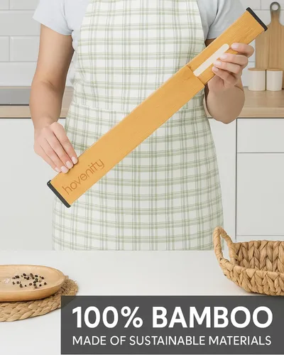 Miniatura 8 de 4 separadores de bambú para cajones de cocina, grandes de 14 a 19 pulgadas, con resorte, funciona en cocina, organizadores de cajones ajustables