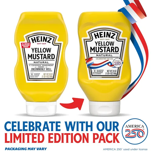 Miniatura 5 de Heinz Mostaza amarilla (botella de 567 g)