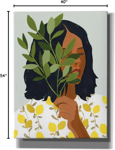 Miniatura 9 de Epic Graffiti 'Botany Portrait I' de Victoria Barnes, lienzo giclée, arte de pared, 40 x 54 pulgadas