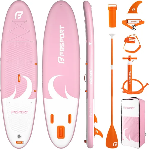 Miniatura 24 de FBSPORT Tabla de remo de pie prémium de 11 pies, tabla de yoga con accesorios de SUP y bolsa de transporte, amplia posición, control de surf, Verde