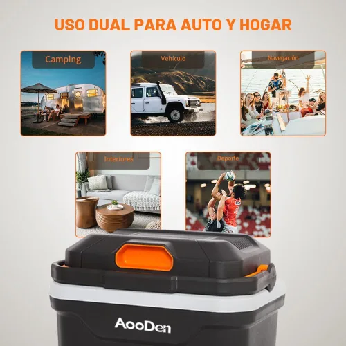 Miniatura 7 de Enfriador y calentador eléctrico para automóvil, capacidad de 24,7 litros, enfriador termoeléctrico sin hielo para viajes, camping, vehículos