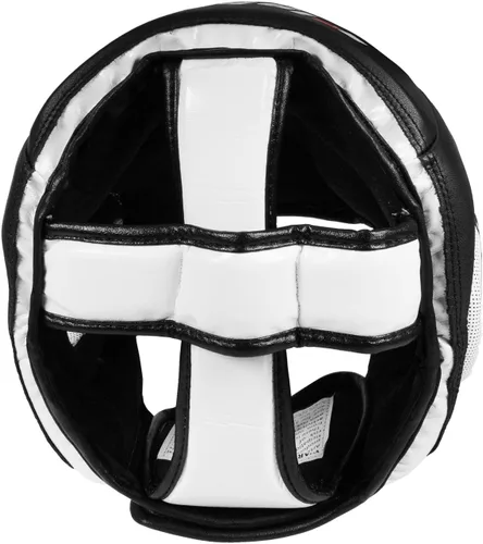 Miniatura 5 de Fighting Sports S2 Gel Full Training Headgear, Negro/Blanco, Regular