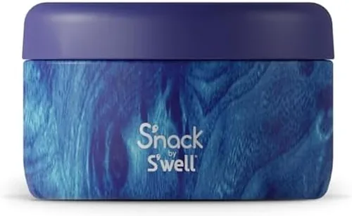 Miniatura 9 de S'nack by S'well - Recipiente de alimentos de acero inoxidable, 24 onzas, bosque azul, cuencos aislados de doble capa, sin BPA