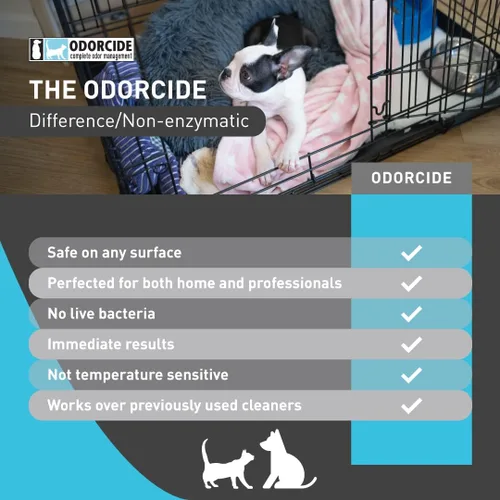 Miniatura 6 de Odorcide Thornell - Eliminador de olores de mascotas para el hogar y la perrera, eliminador de olores para todas las superficies para un olor