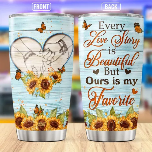 Miniatura 2 de CUBICER Vaso de café para parejas, taza de viaje floral con tapa, regalos de cumpleaños para mujeres, esposa, novias, adultos, vasos con aislamiento