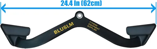 Miniatura 2 de BLUSLM LAT Pull Down Bar for Cable Machine, LAT Pulldown Attachments T-bar V-bar Cable Attachment for Gym, Back Tricep Strength Training Handle