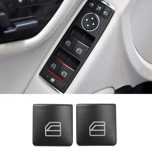 Miniatura 7 de Jaronx para cubiertas de botones del interruptor de ventana de Mercedes Benz, botones de interruptor de control de ventana eléctrica para Mercedes
