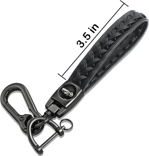 Miniatura 5 de Kirsnda para llavero Toyota, estuche con cadena, Funda protectora de TPU de 360 grados compatible con Venza 2021-2022, RAV4 Prime, Sienna, Land Negro