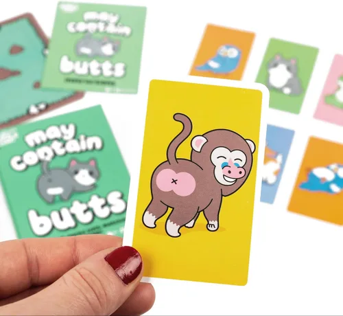 Miniatura 6 de Professor PUZZLE Puede contener traseros - Carrera para reaccionar en este juego de cartas de ritmo rápido de emparejar traseros!