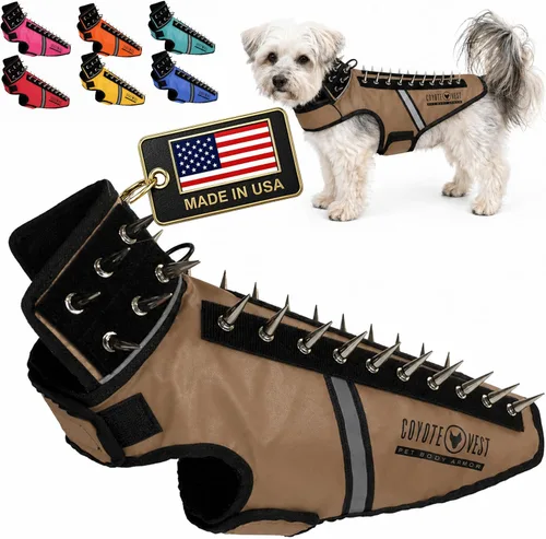 Miniatura 40 de CoyoteVest SpikeVest - Chaleco de arnés para perro, accesorios reflectantes para perros con púas para proteger a tu mascota de ataques de Raptor