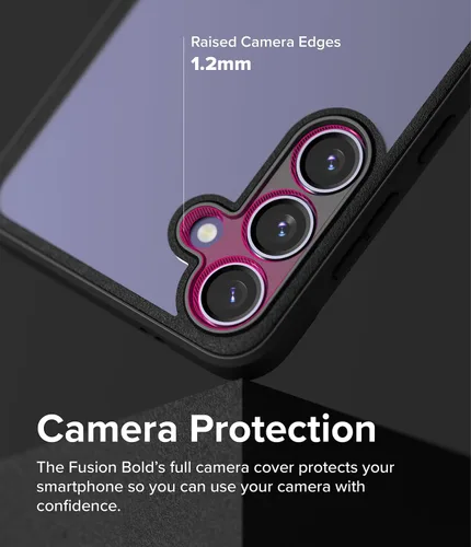 Miniatura 4 de Ringke Fusion Bold - Funda antideslizante para Samsung Galaxy S24, resistente al aceite y a la suciedad, agarre mejorado, antideslizante, color negro