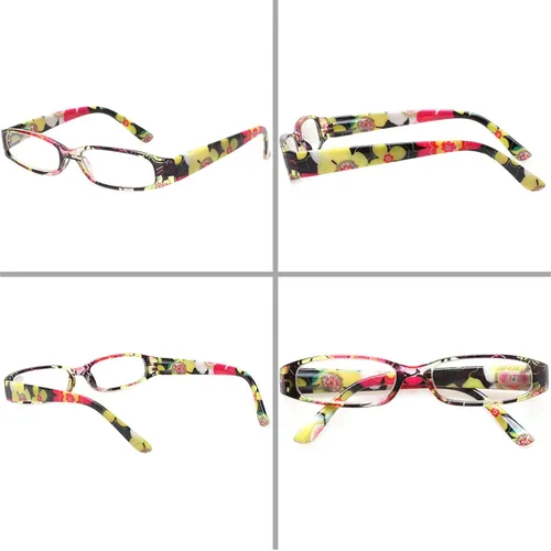 Miniatura 6 de Kerecsen Gafas de lectura para mujer, 4 pares de lectores de bisagra de resorte a la moda paquete de 4