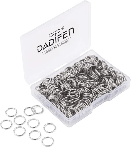 Miniatura 13 de Anillos de salto de oro de 0.157 in, 0.197 in, 0.236 in, 0.276 in, 0.315 in, 0.394 in, anillos de salto abiertos para joyería suministros