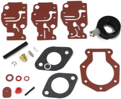 The ROP Shop | Kit de reparación de carburador para 1990, 1991 Johnson E15ELEIA, TJ10RELEIR, 15HP, E15RESR