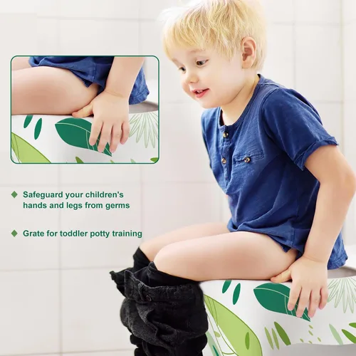 Miniatura 3 de 30 paquetes de cubiertas desechables para asiento de inodoro, para niños y adultos, envueltas individualmente para viajes, grandes cubiertas