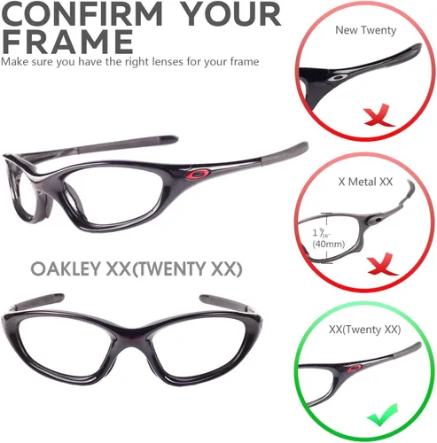 Miniatura 3 de Walleva Lentes de repuesto para gafas de sol Oakley XXOld Twenty (antes de la versión 2011) - 10 opciones disponibles