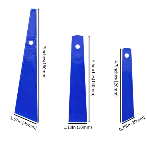 Miniatura 2 de 3 piezas de plástico azul esparcidor de placa raspadora de placa de frotis cepillos duraderos, flexibles, fáciles de limpiar, kit de espátula