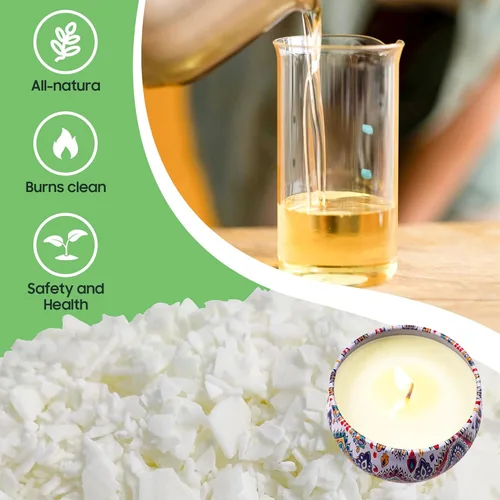 Miniatura 3 de Ohcans Kit de suministros para hacer velas para principiantes, velas de cera de soya DIY para adultos, con olla para derretir cera de 900ml, mechas