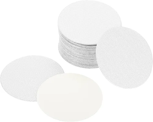 Miniatura 12 de PATIKIL Revestimiento de tapa de papel de aluminio de 3.32 pulgadas, 150 piezas resistentes a la inducción de manipulaciones selladoras térmicas