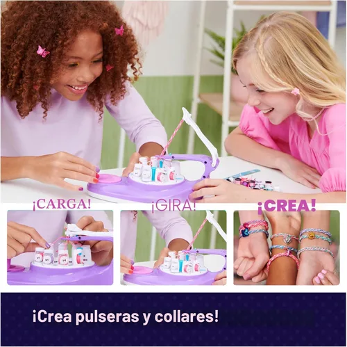 Miniatura 2 de Cool Maker, kit KumiKreator para hacer pulseras y collar de amistad con cuentas y trenzado, juguetes de manualidades y artes para niñas de 8 años