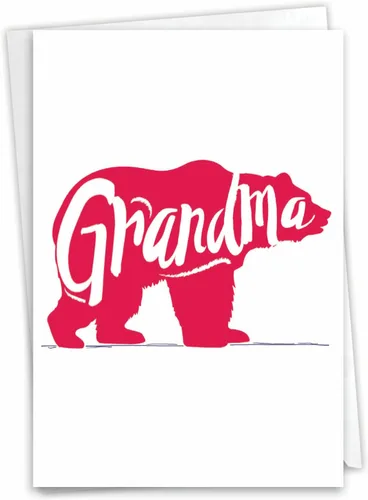 Miniatura 8 de NobleWorks - Felicitaciones por tu nueva tarjeta de felicitación para bebé (madre) con sobre de 5 x 7 pulgadas (1 tarjeta) Mama Bear C3462CGG