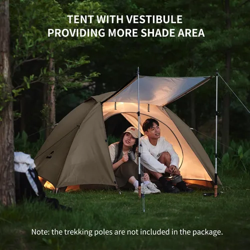 Miniatura 4 de Naturehike Cloud River 2 Person 3 Person Backpacking Tent, Waterproof 2 Person 3 Person Tents for Camping, Double Layer Camping Tent