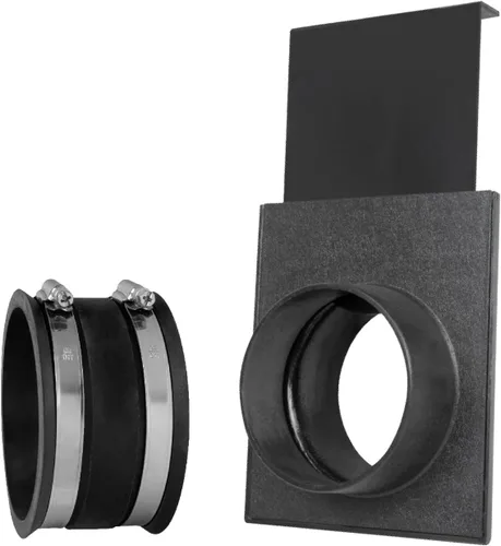 Miniatura 10 de POWERTEC 70364 Codo de 90 grados de diámetro exterior de 4 pulgadas para conector de manguera de recolección de polvo de 4 pulgadas (transparente)
