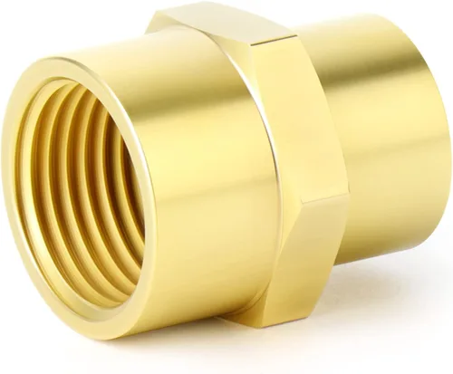 Miniatura 6 de GASHER 5 piezas de tubería de latón, acoplamiento, adaptador reductor, 1/2 "x 3/8" NPT hembra