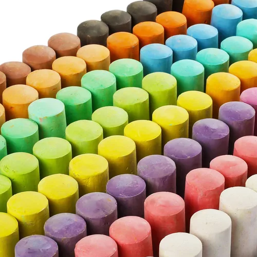 Miniatura 5 de Paquete de 180 tizas lavables para acera para niños, 20 colores no tóxicos, pintura de tiza jumbo a granel para actividades al aire libre de verano