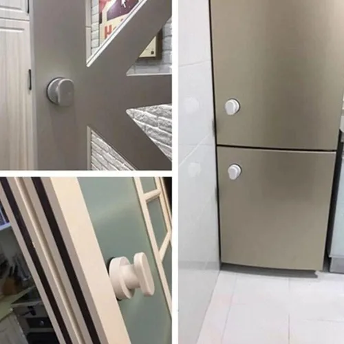 Miniatura 4 de WANLIAN - Potente manija de puerta de espejo de cristal con ventosa, pasamanos de pared con ventosa para refrigerador, cajón de nevera, manija