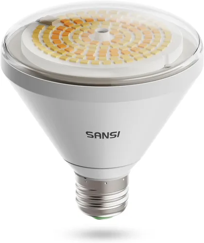 SANSI Bombilla LED equivalente a 250 W, BR30 24 W, 3000 K, 5000 K, rojo, 660 nm, infrarrojo, 730 nm, espectro completo, bombilla de crecimiento,
