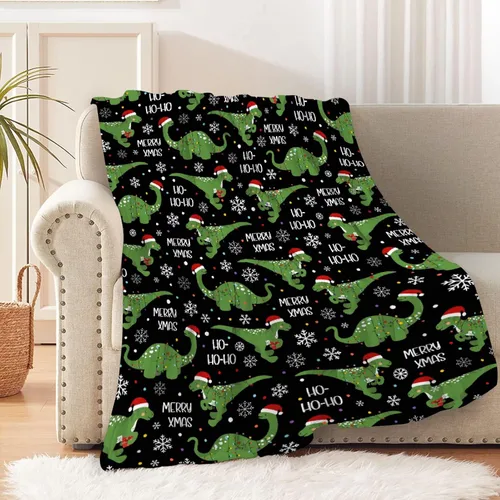 Miniatura 21 de Manta Personalizada con Nombre de Dinosaurio Regalos Personalizados Mantas de Franela Súper Suaves y Ligeras Manta para Niños, Adultos, Adecuada