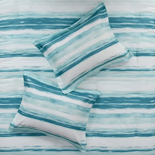 Miniatura 10 de Madison Park - Juego de colcha y edredón Marina - Diseño moderno de lujo, ropa de cama para todas las estaciones, fundas a juego, almohadas Marina
