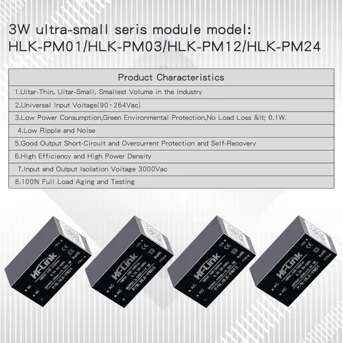 Miniatura 2 de Módulo de alimentación aislado AC-DC Módulo de alimentación de conmutación para el hogar inteligente, módulo de alimentación Mini Buck 220v a 12v