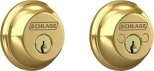 Miniatura 21 de Schlage - Cerrojo con llave de 1 lado, la más alta seguridad residencial, negro mate, B60 N 622
