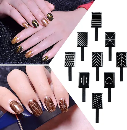 Miniatura 5 de Ideal Swan Juego de herramientas de esmalte de uñas magnético, esmalte de gel de ojo de gato 3D, herramienta de plástico de ojo de gato, ojo de gato