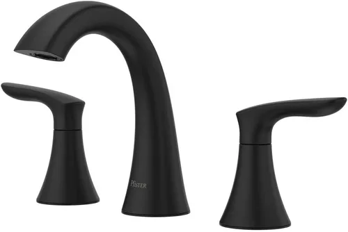 Miniatura 16 de Pfister Weller - Grifo de lavabo de baño de 8 pulgadas, 2 manijas, 3 agujeros, acabado de bronce toscano con ensamblaje de drenaje emergente, 1.2