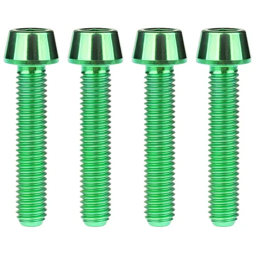 Miniatura 41 de Titanio Ti M6 x 10 16 18 20 25 30 35 40 45 50 55 60 2.559 in Allen - Tornillos hexagonales de 2.559 in, tornillos cónicos, paquete de 4