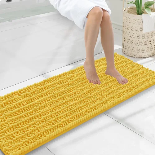 Miniatura 43 de Smiry Alfombras de Baño 24x16 pulgadas, Alfombras de Baño de Chenilla Extra Suaves y Absorbentes, Respaldo de Goma Antideslizante, Lavable a Máquina