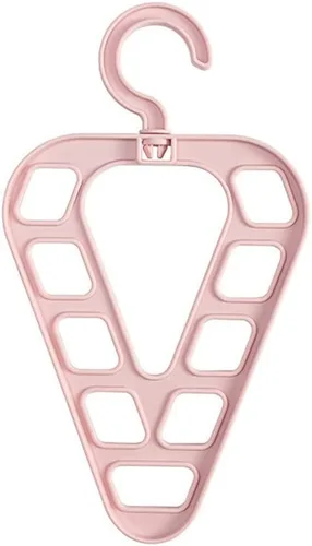Percha organizadora de 9 agujeros para guardarropa, ahorro de espacio, multifuncional, colgador de almacenamiento para armario (negro - JoJo's