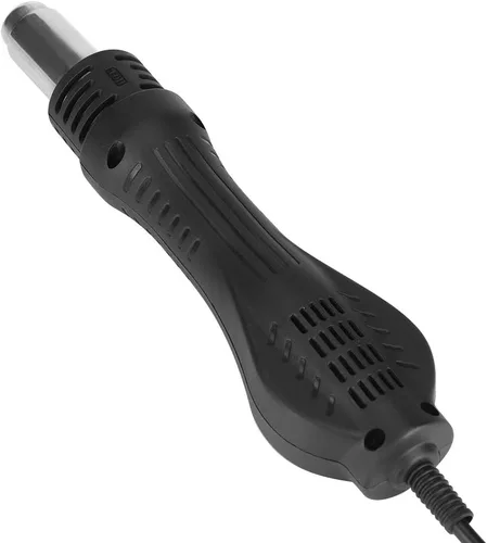 Miniatura 9 de Mango de pistola de soldadura, negro/plata Conductividad eléctrica Pistola de soldadura de aire caliente Pieza de mano para 858 858D 8858 8586 878