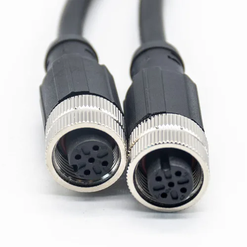 Miniatura 4 de Elecbee Conector M12 5 Pin A-Code Hembra a Hembra Cable terminado doble 1M/3.3ft