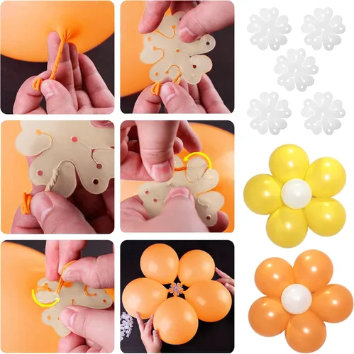 Miniatura 7 de Kit de arco de guirnalda de globos de margaritas de 166 piezas, globos pastel macarrón, arco pastel de primavera para fiesta temática de margaritas