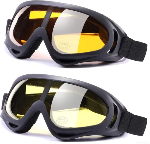 Miniatura 16 de Lentes antirreflejos, gafas de esquí, deportes de invierno, snowboard, con protección UV 400 blanco (White Transparent)