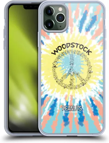 Miniatura 128 de Head Case Designs Funda de gel Woodstock 50th con licencia oficial de Peanuts Snoopy Guitar 1969 [protección de grado militar] compatible con Apple