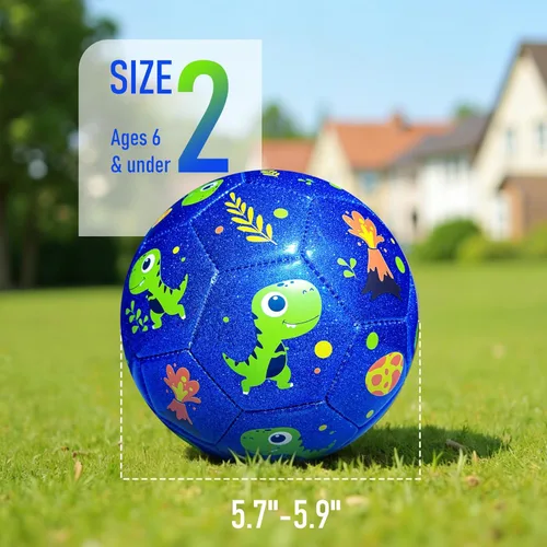 Miniatura 3 de Richball Balón de fútbol para niños pequeños, tamaño 2, pelota de fútbol para niños de 3 a 5 años, juguete de actividades al aire libre para niños